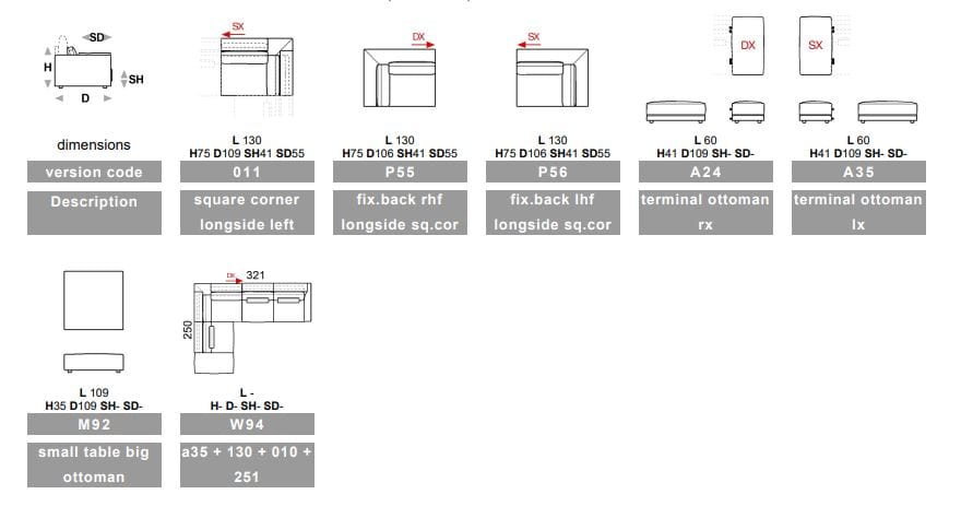 Кожаный угловой диван Calia Italia Superior ARCH-00093452 - Вид №4