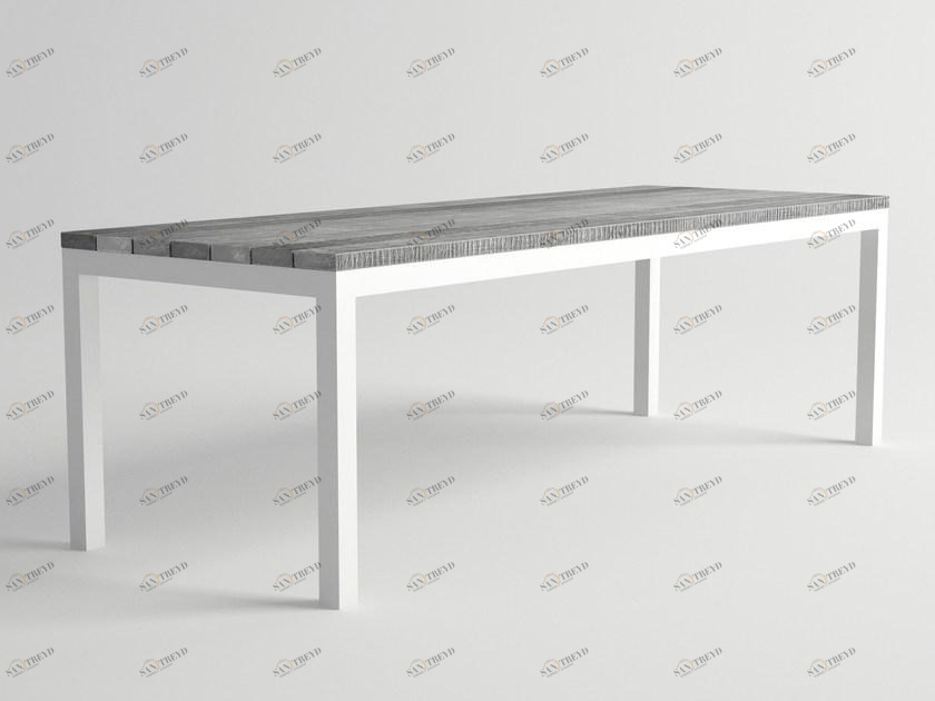 10Deka Прямоугольный садовый стол из алюминия и дерева Ultra sun-id-1430236