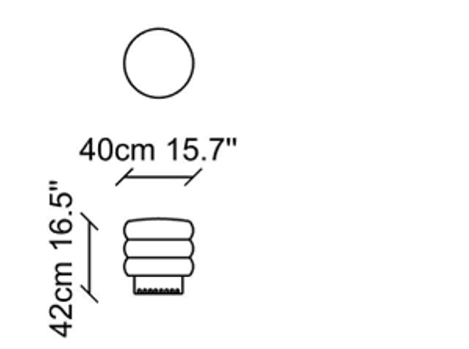 Круглый пуф из ткани NDESIGN Ezora ARCH-00028865 - Вид №2