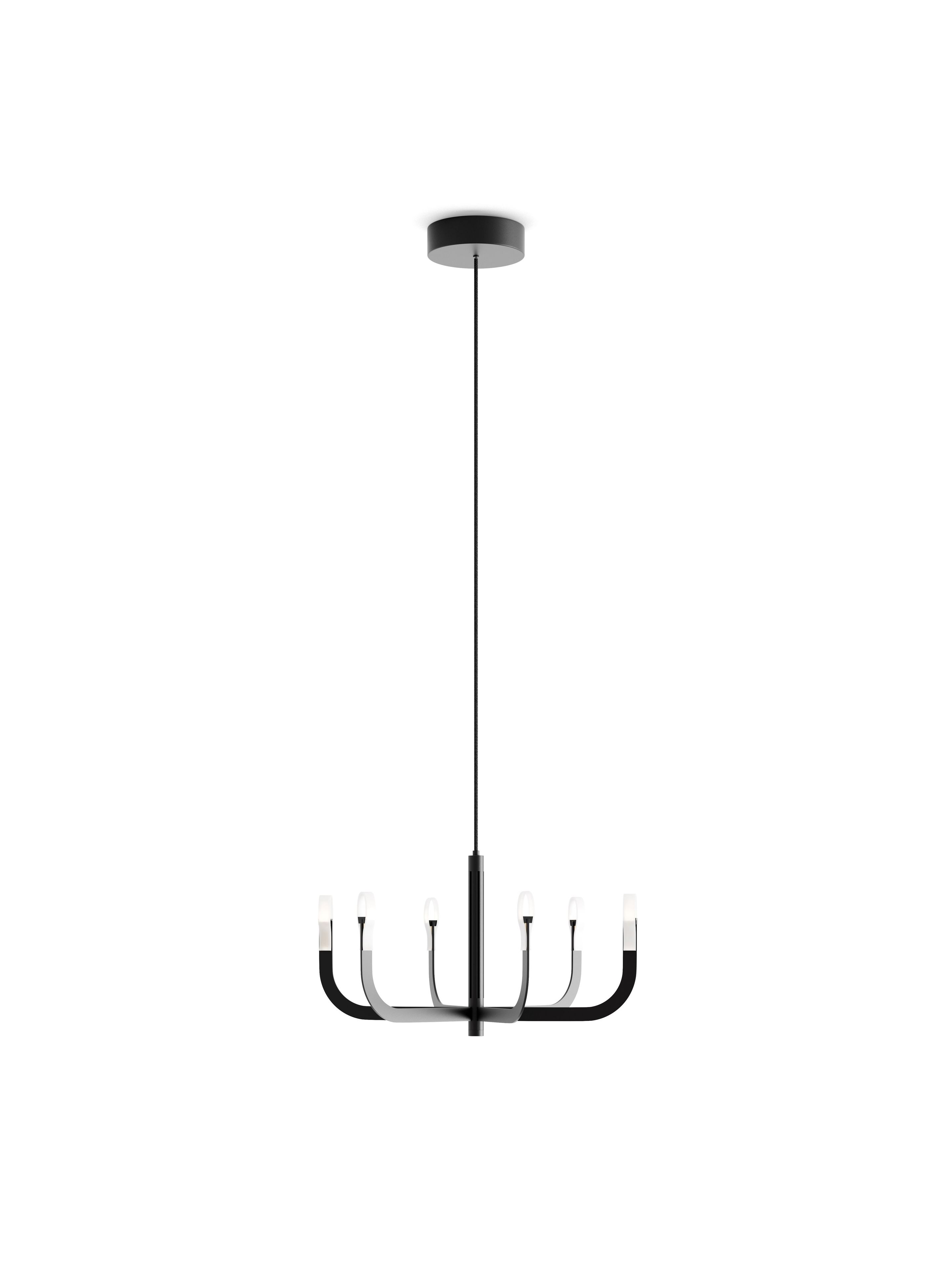 Алюминиевая светодиодная люстра LUCEPLAN J-US ARCH-00123764 - Вид №2