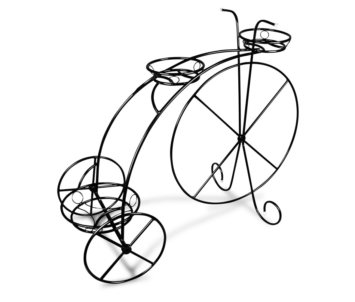 Подставка для цветов Velosiped большой SHEFFILTON ПОДСТАВКИ ДЛЯ ЦВЕТОВ 014994 Чёрный  - Вид №1