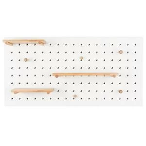 Доска для крючков и полок Bundy, белая