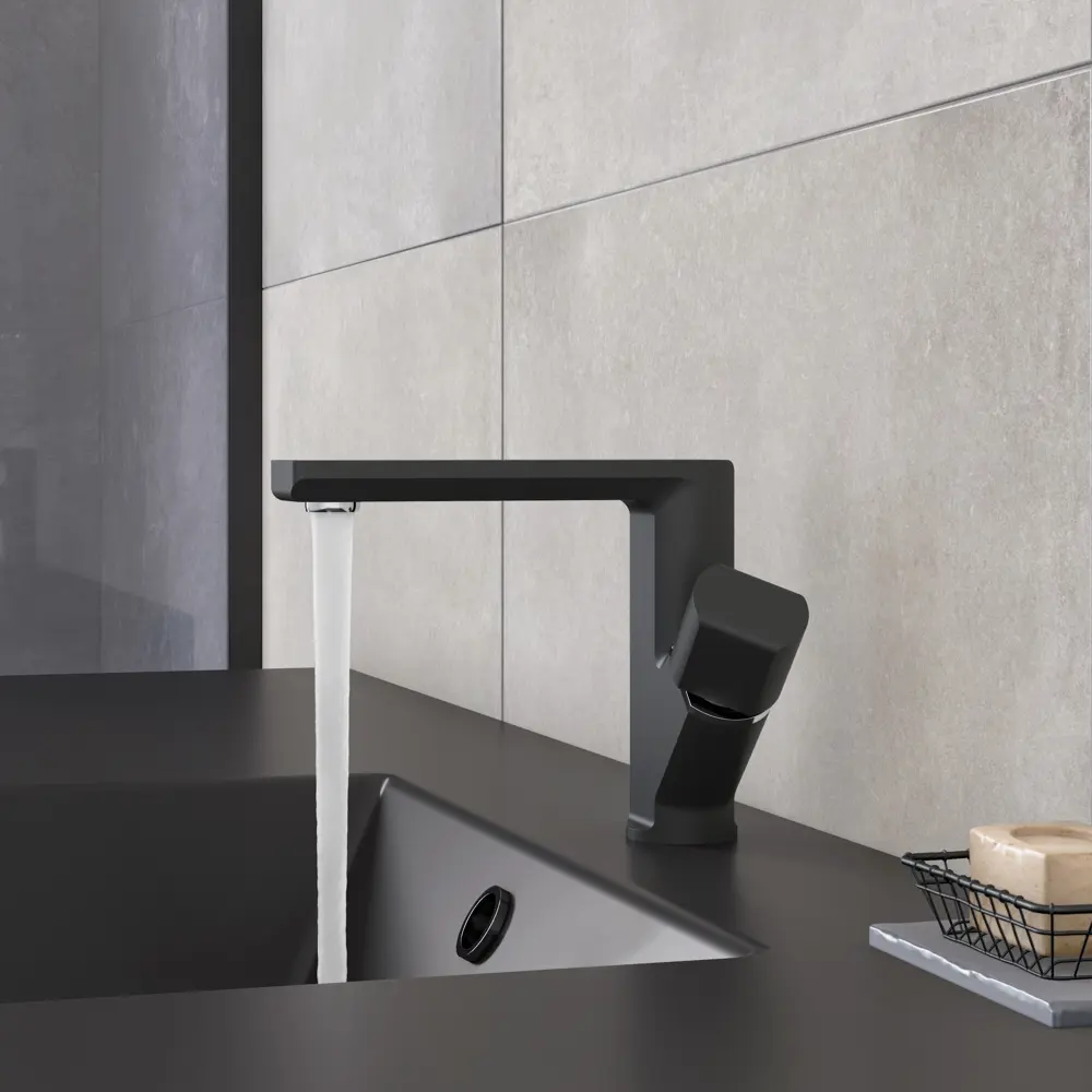 Смеситель для раковины SENSEA Neo — элегантный черный с аэратором 82135933 STLM-0020076 - Вид №5