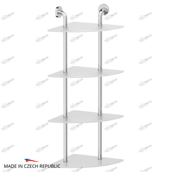 Полка 4-х ярусная угловая 30 см Ellux ELEGANCE ELE 057 sun-id-561820