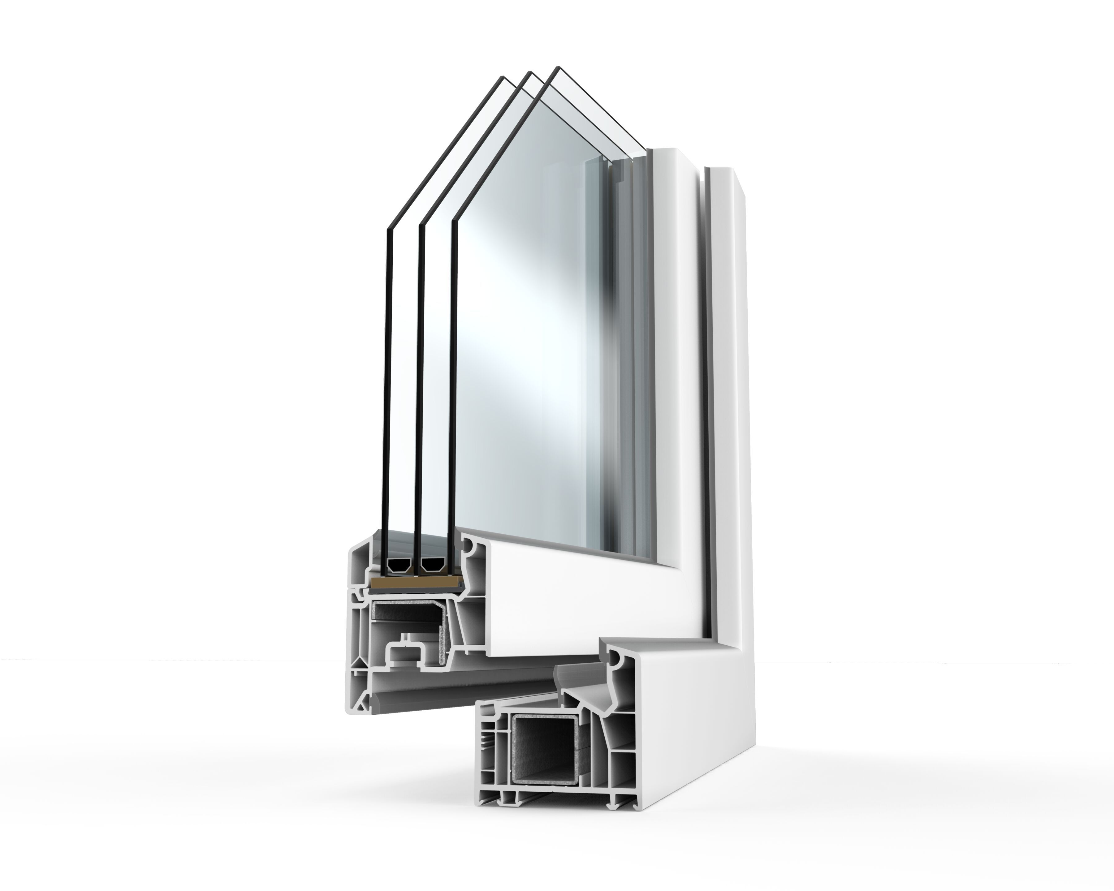 ПВХ створки окна Veka SOFTLINE 76 ARCH-00030650 - Вид №10