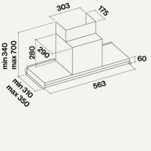 Falmec Настенная вытяжка из нержавеющей стали со встроенной подсветкой Design sun-id-1398407 - Вид №4