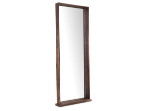 Прямоугольное зеркало из массива дерева с рамкой