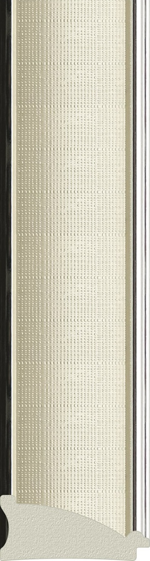 BY 7455 Зеркало с фацетом в багетной раме - белая кожа с хромом 78 mm EVOFORM Exclusive - Вид №3