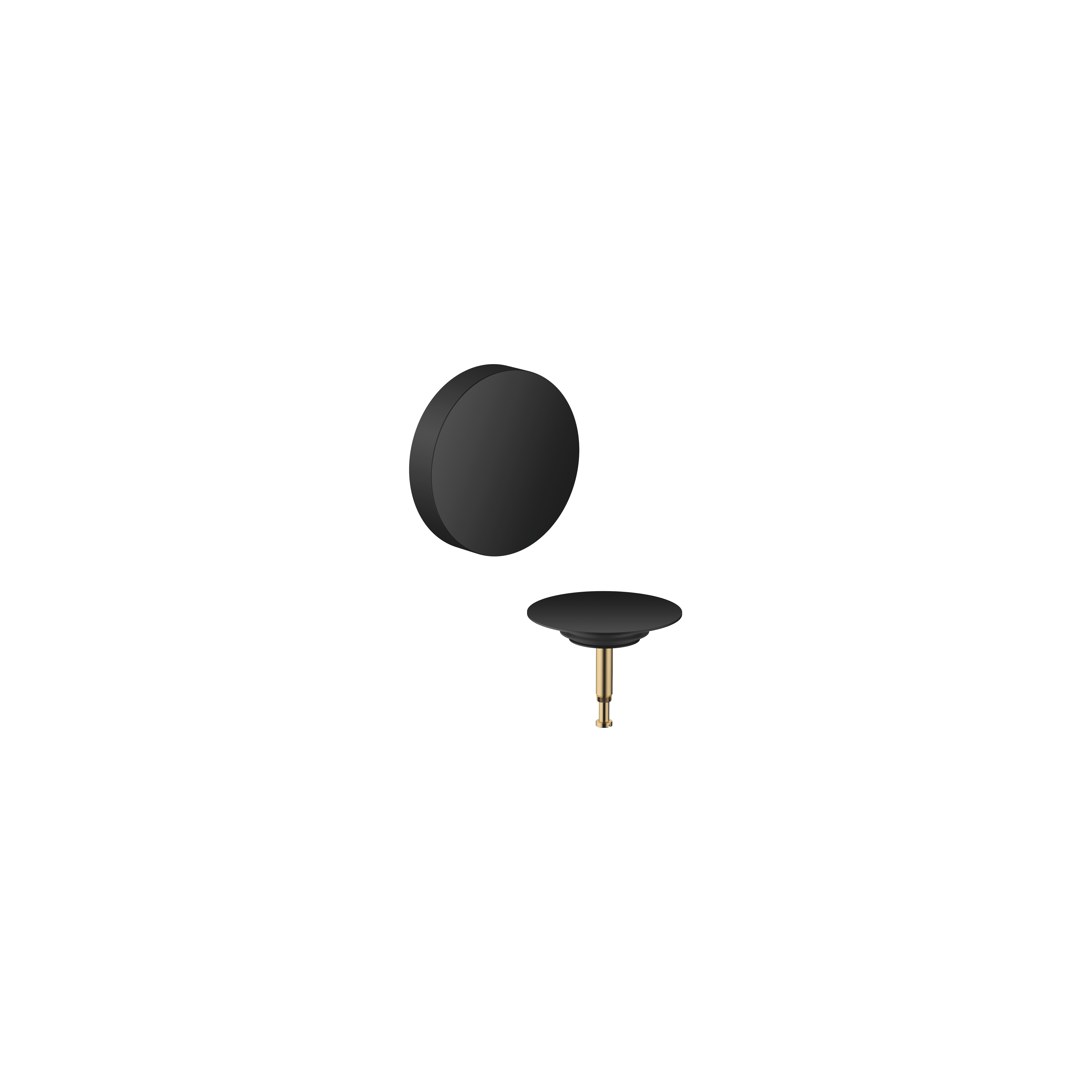 Излив для ванны со сливом и переливом - Matte Black DornBracht 36247970-33