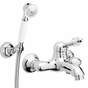 32008 Смеситель для ванны однорычажный, ручка Сваровски EFFEPI RUBINETTERIE Lares Diamante