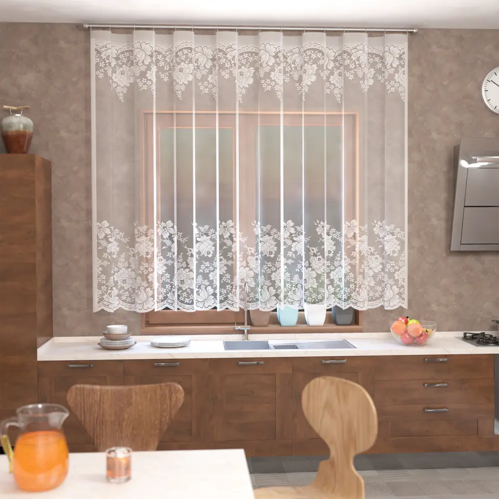 Тюль на ленте для кухни «Ника» 255х165 см цвет белый 82633557 STLM-2122508 Santreyd  - Вид №7