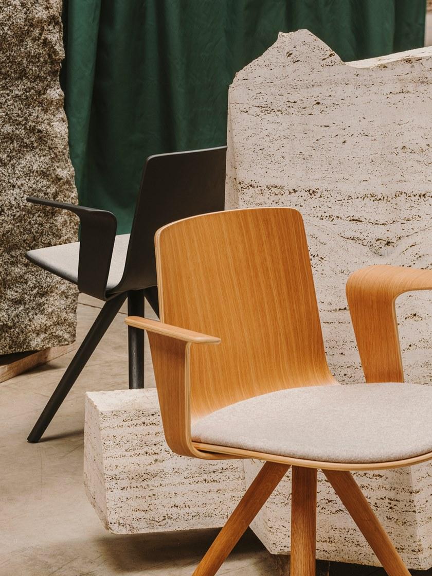 ENEA Стул на козелке из полипропилена Lottus wood sun-id-1451117 - Вид №3