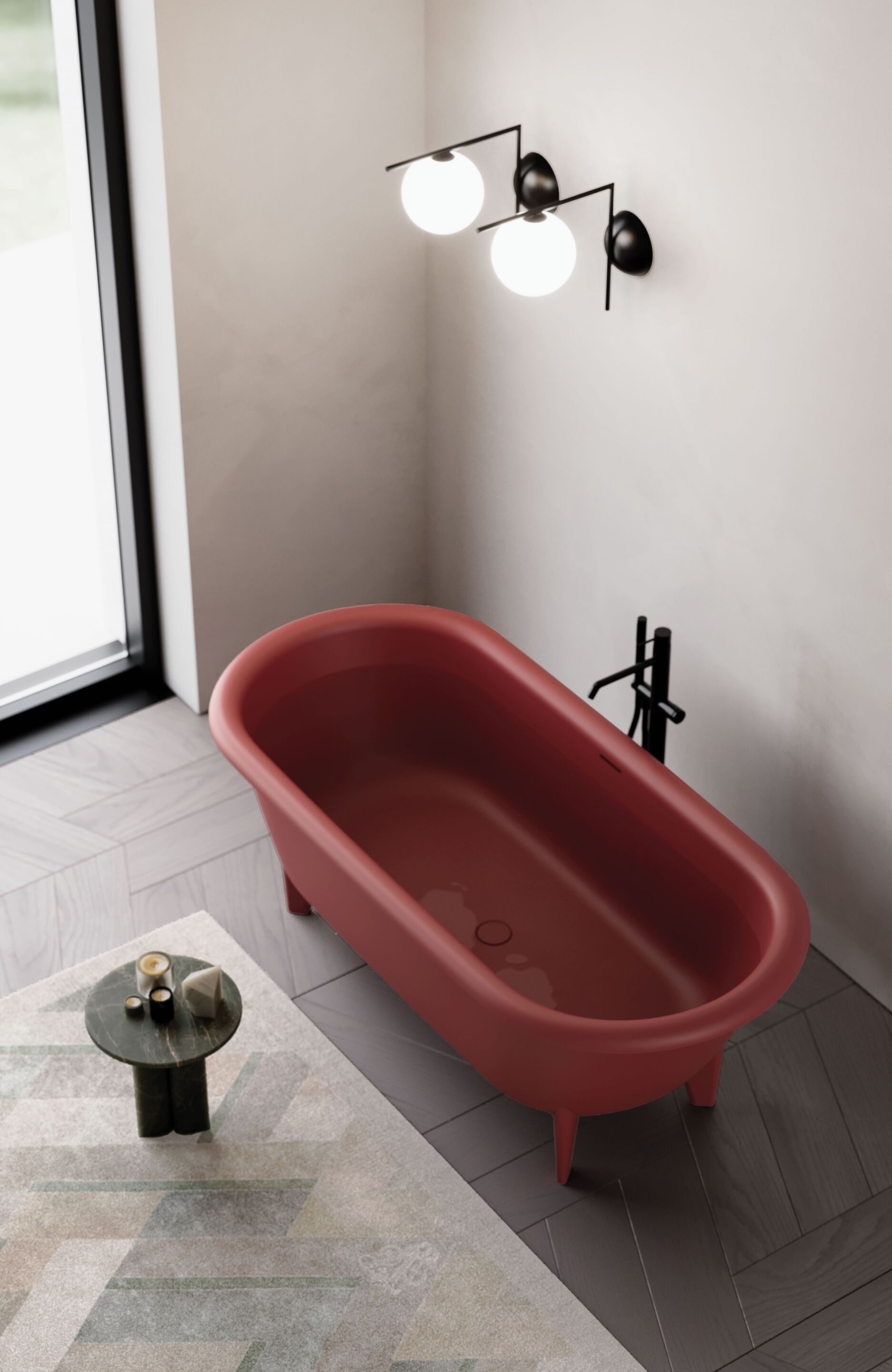 Ванна в центре комнаты в Cristalplant® на ногах DISENIA RIALTO ARCH-00049111 - Вид №2