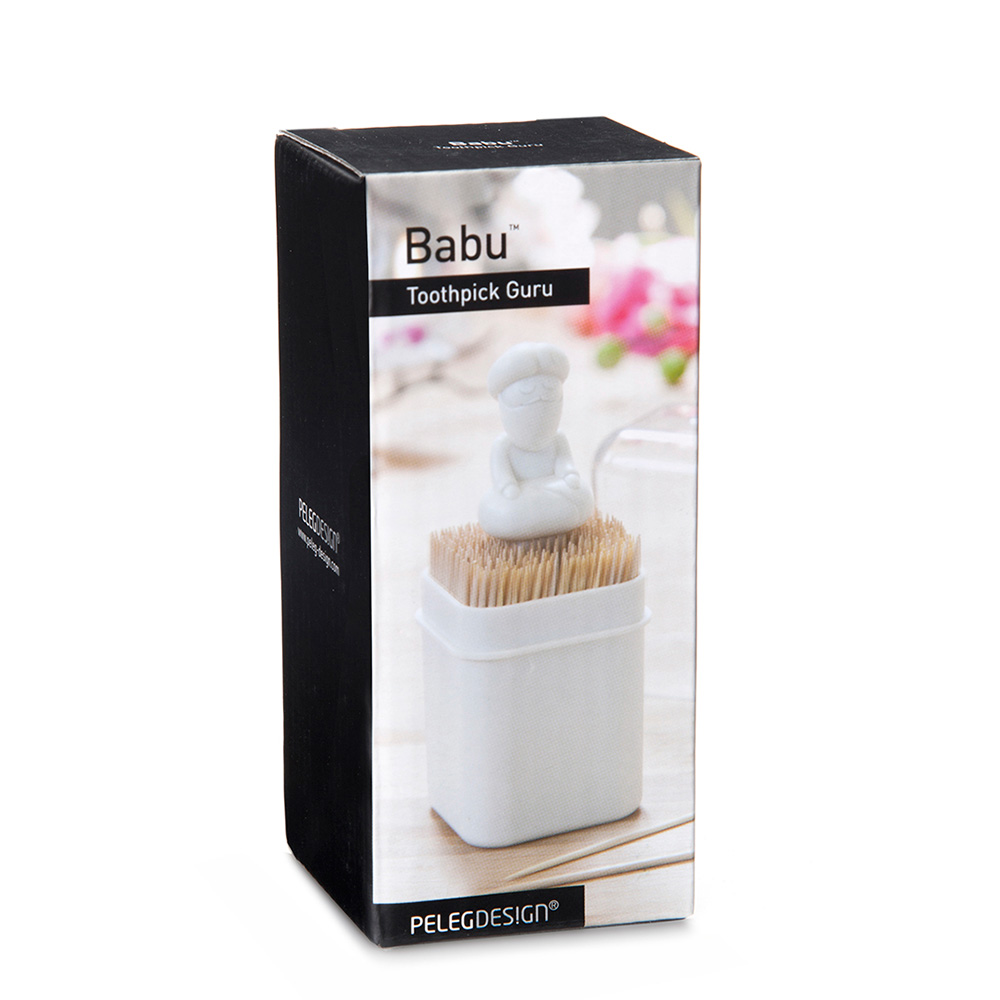 Подставка белая для зубочисток Babu PELEG DESIGN  00-3871418 Белый  - Вид №3