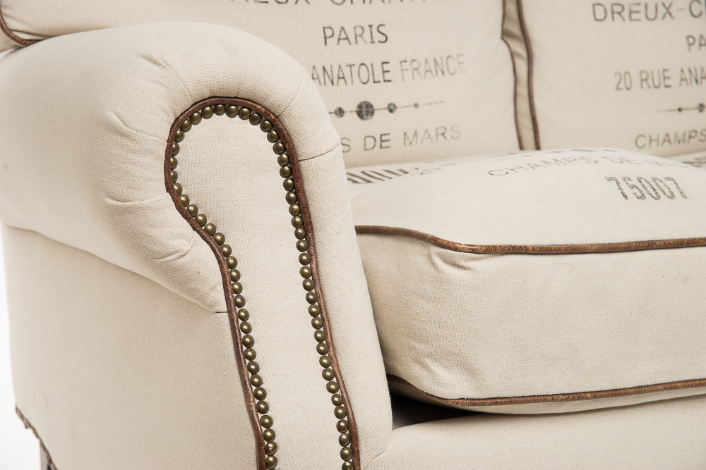 Диван Thomas Eiffei двухместный прямой бежевый ДОМАШНЯЯ ОБСТАНОВКА THOMAS EIFFEI 017179 Бежевый;молочный Santreyd  - Вид №1