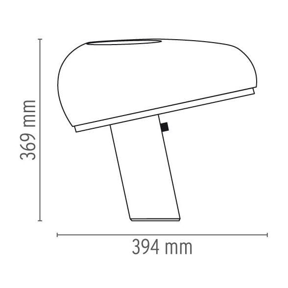 Мраморная и металлическая светодиодная настольная лампа In Stock Flos ARCH-00066954 - Вид №6