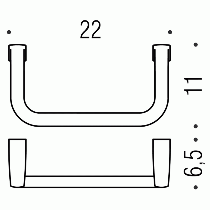 B6231 Полотенцедержатель-кольцо (хром) COLOMBO LULU Colombo Design - Вид №2