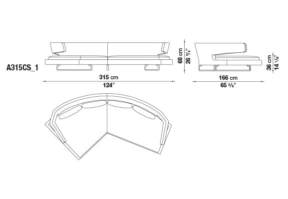 Ткань диван B&B Italia ARNE ARCH-00113103 - Вид №4