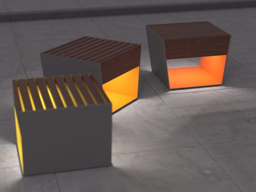 mmcité1 Садовый стул со встроенным освещением Blocq Lbq112  - Вид №8