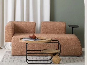 Ткань контракт диван с журнальным столиком