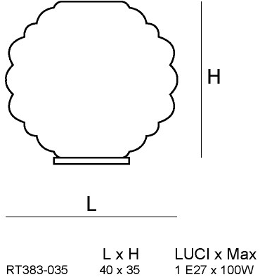 Siru Настольная лампа из муранского стекла Pouff Rt383-035  - Вид №2