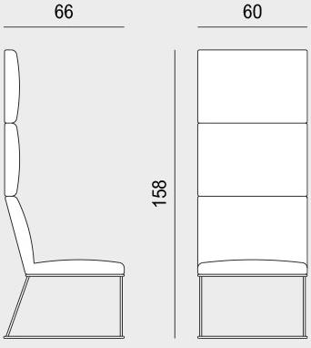 Viganò Модульный диван из ткани с высокой спинкой George sun-id-1430012 - Вид №7