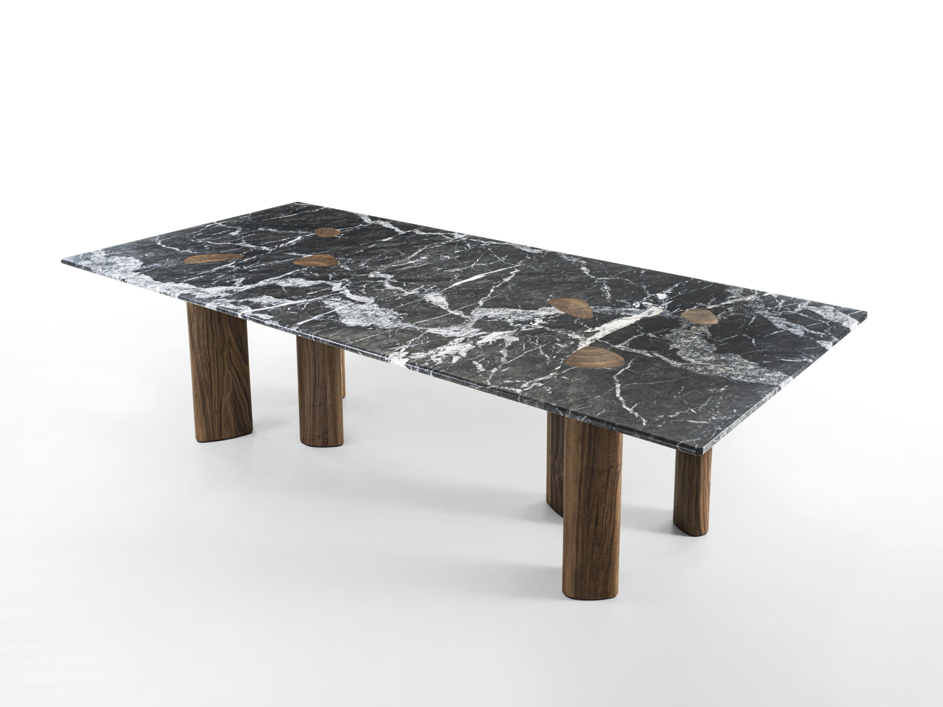 Прямоугольный обеденный стол из мрамора и грецкого ореха Porada двадцать четыре ARCH-00148826 - Вид №5