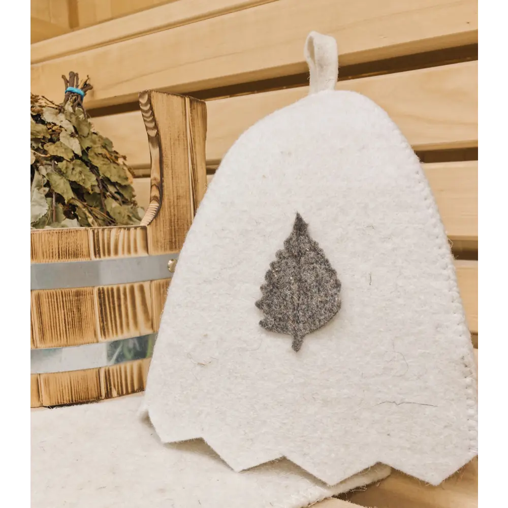 Шапка для бани ГлавБаня цвет белый STLM-2014408 - Вид №1