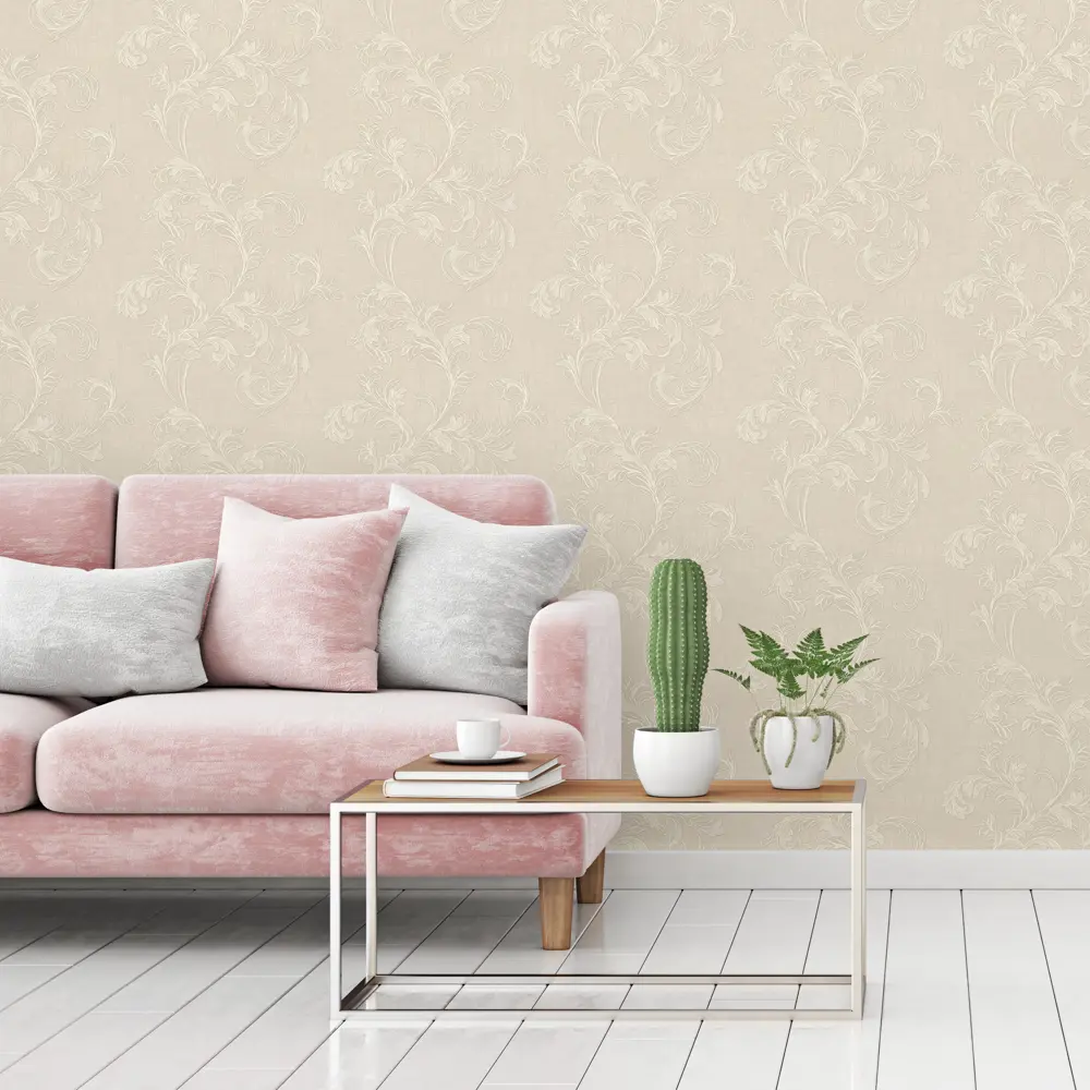 Обои флизелиновые Victoria Stenova Sorrento бежевые 1.06 м 889171 82568647 STLM-2071718 - Вид №2