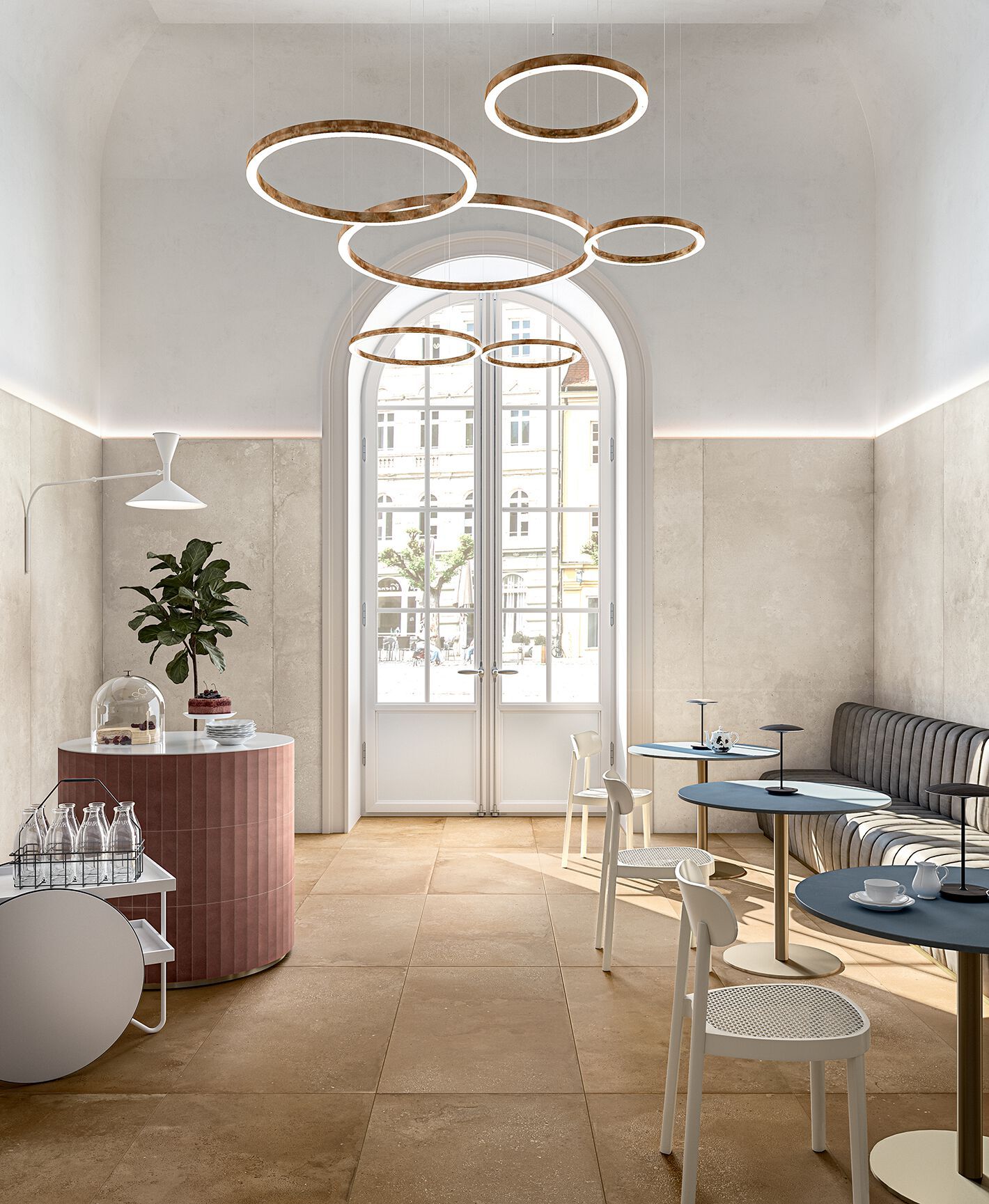 Пол / керамогранит с эффектом цемента CERAMICA FONDOVALLE пигмент ARCH-00094483 - Вид №1