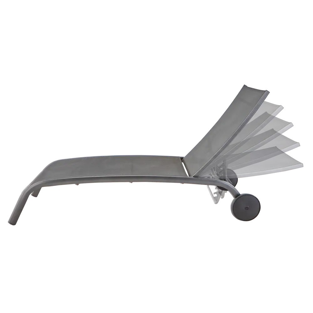 Naterial Lyra II - Шезлонг алюминиевый с текстиленом антрацит 84494096 STLM-1572477 - Вид №6