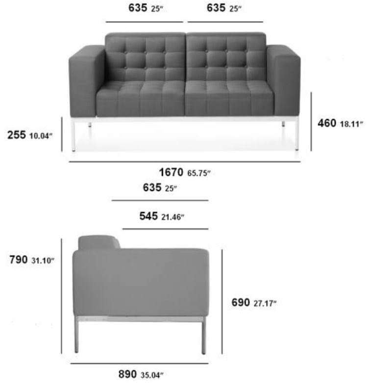 2-местный тканевый диван capitonné SITIA Classmade ARCH-00028921 - Вид №2