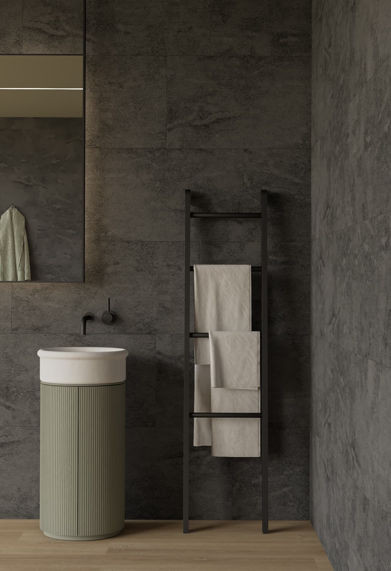 Плитка с эффектом камня, мрамора и бетона для стен и полов Déco Хлоп! ARCH-00043666 - Вид №1