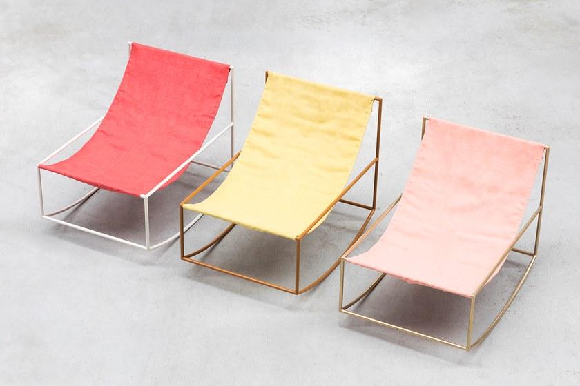 valerie_objects Кресло-качалка из латуни с подлокотниками  V9015021  - Вид №7