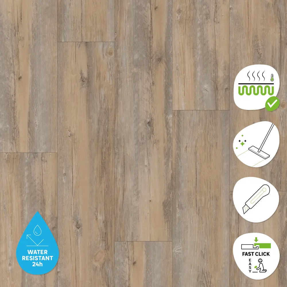 ARTENS Rolleston - SPC плитка под каштан с эффектом дерева для кухни и ванной 84830108 STLM-0055762 - Вид №2