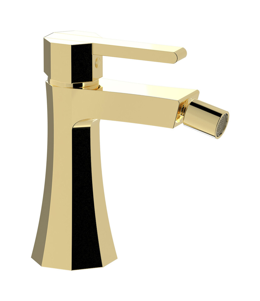 Смеситель для биде на 1 отверстие в комплекте с донным клапаном. WE ARE IB bl220ii Pale Gold Belmondo 