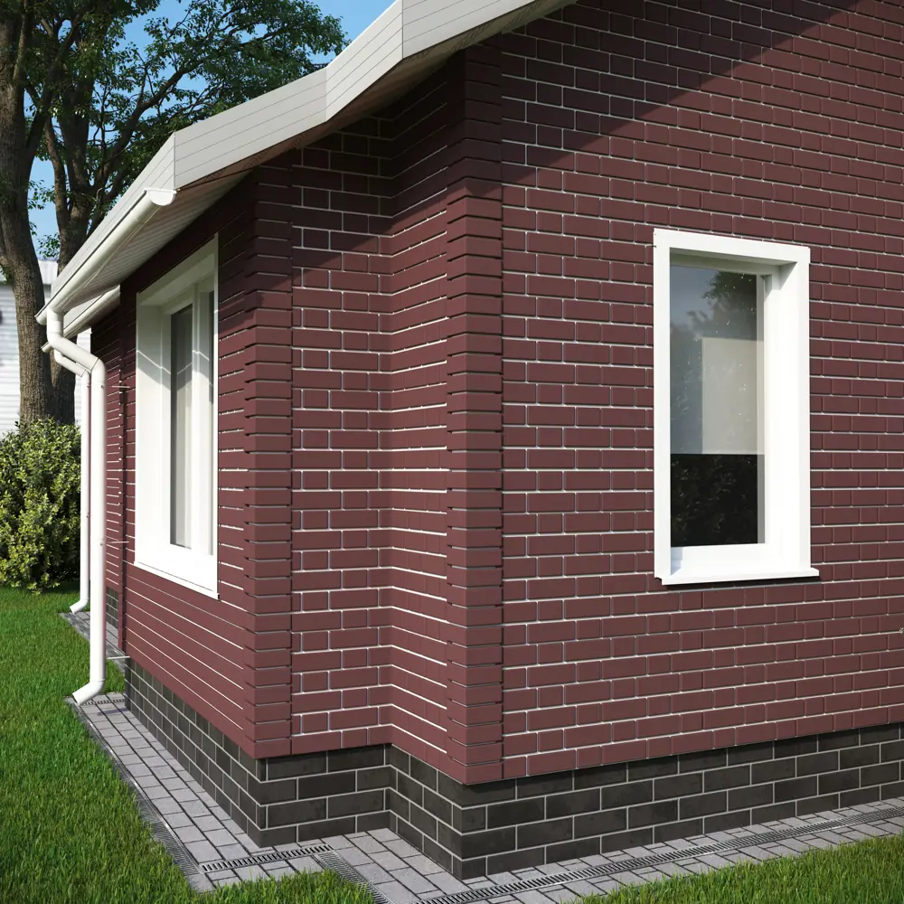 Фасадная панель FineBer Britt - элегантная кирпичная кладка для экстерьера 18021660 STLM-0009268 - Вид №4