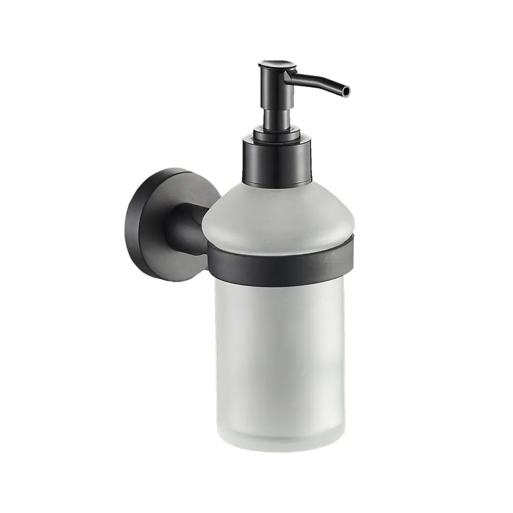 Дозатор для жидкого мыла Аквалиния 20583 подвесной цвет черный STLM-2102318