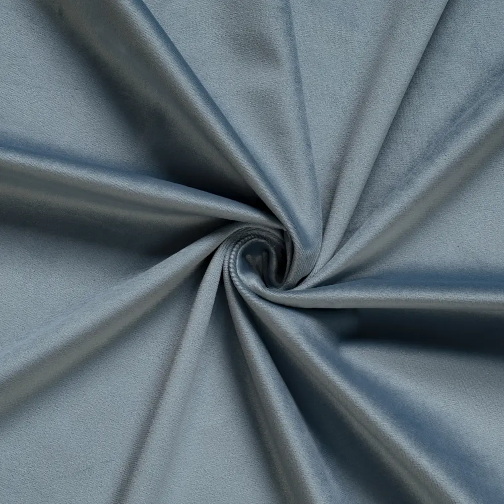 Ткань 1 м/п бархат 300 см цвет серо-голубой GARDEN STLM-2111510