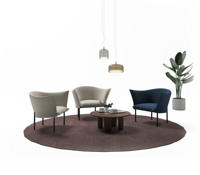 Grado Design Низкий круглый журнальный столик из мдф  Peb-tb-ct-c  - Вид №15