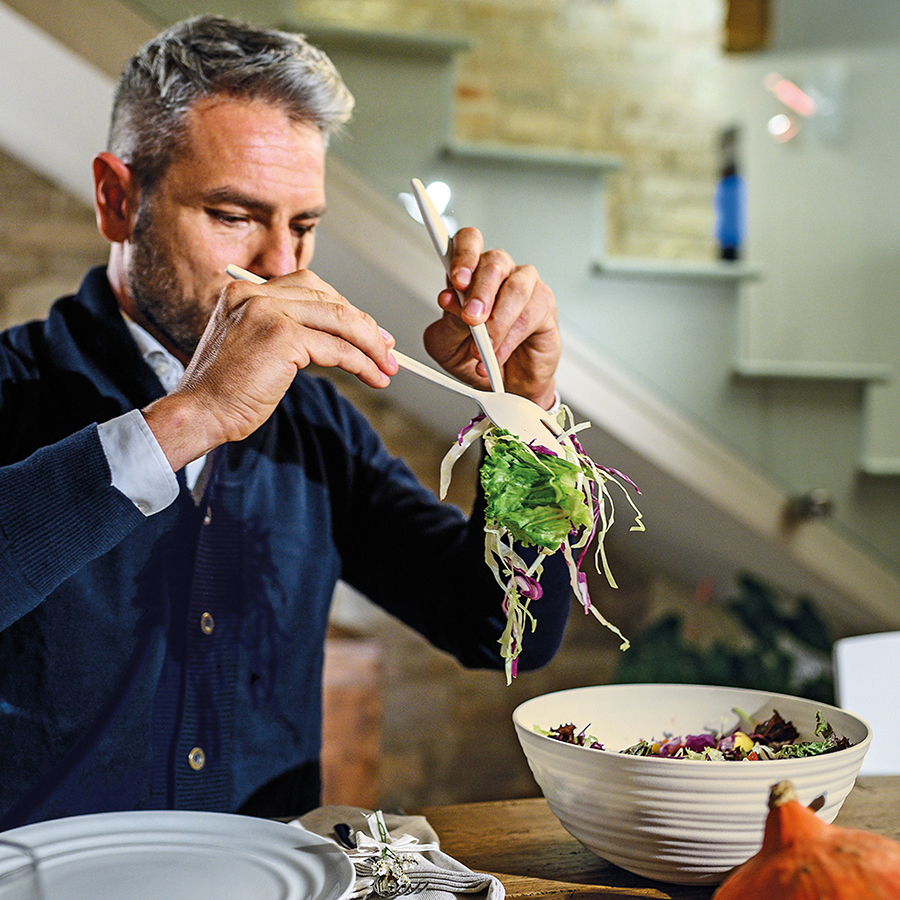 106101158 Приборы для салата tierra, бежево-розовые, 2 шт. Guzzini  - Вид №1