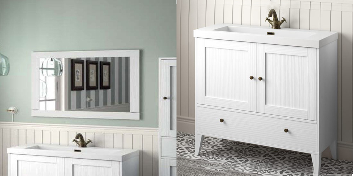 КОМПЛЕКТ МЕБЕЛИ BOHEME 90 СМ WHITE VINTAGE SALGAR 20581 - Вид №1