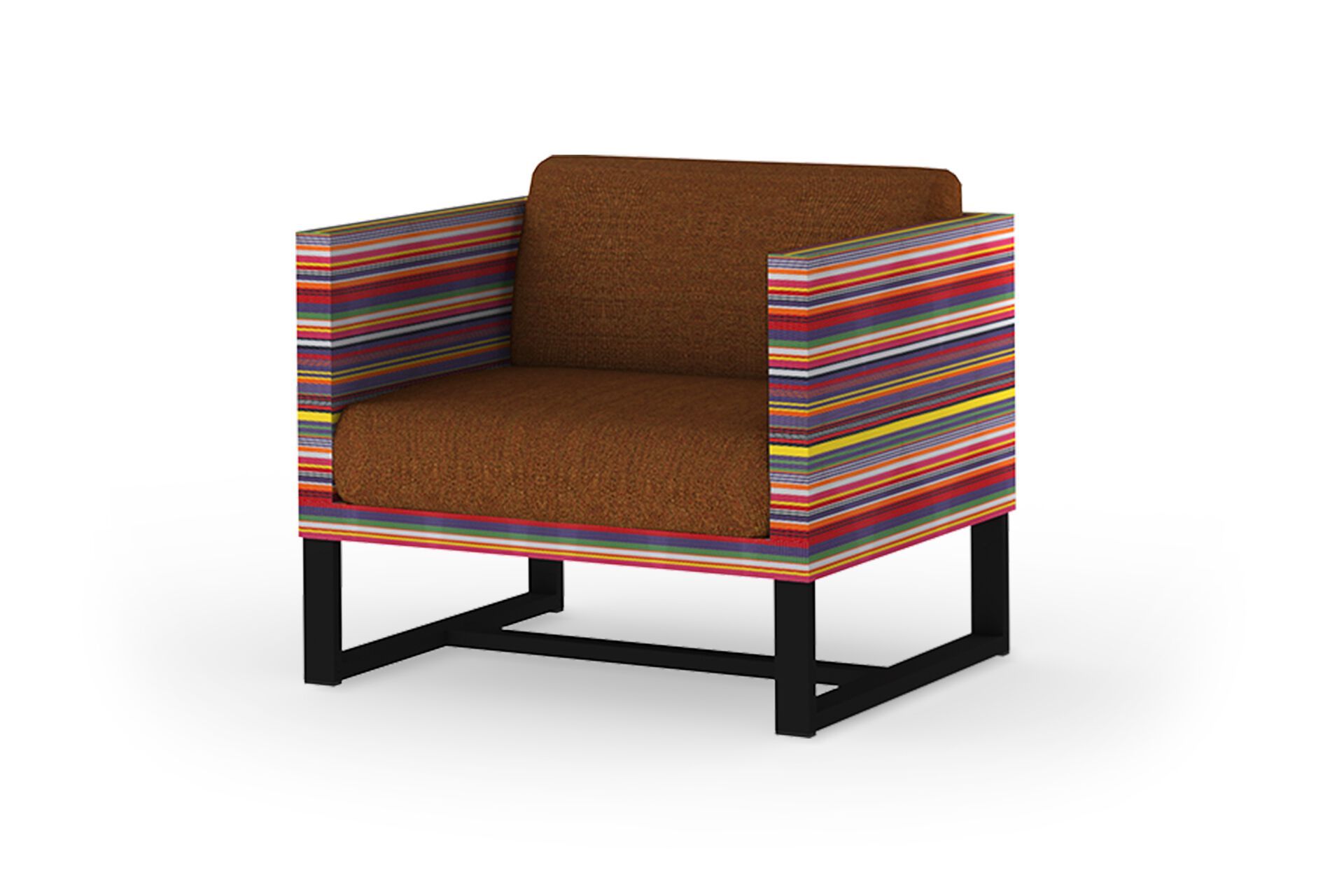 Тканевое садовое кресло с подлокотниками MAMAGREEN Stripe ARCH-00039694 - Вид №2