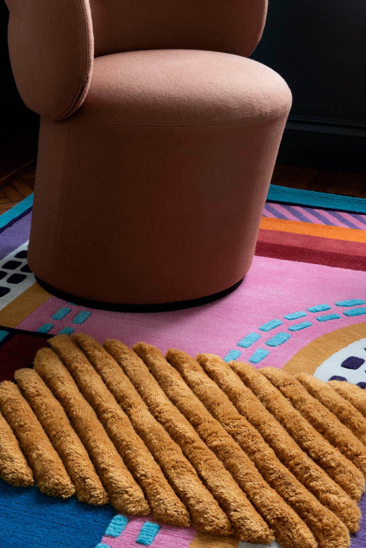 Прямоугольный ковер ручной работы Tapis Rouge абстракция III ARCH-00121730 - Вид №5