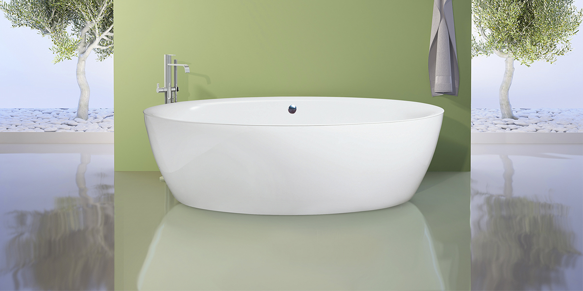 Ванна отдельностоящая Dip I-D White Aquamass Stone One IDWHITE - Вид №1