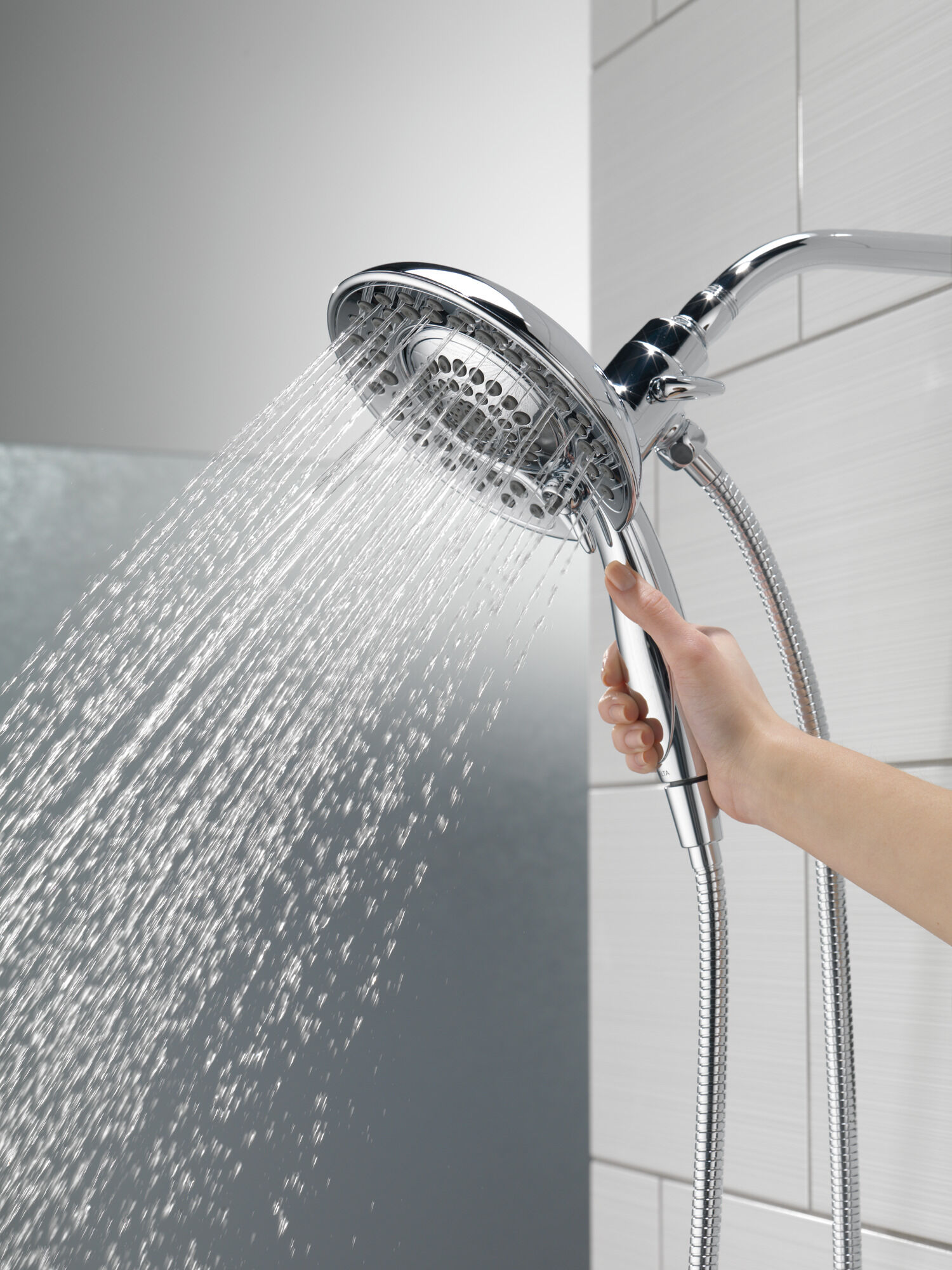 58569-PK In2ition® Душ 2 в 1 с 5 настройками Delta Faucet Universal Showering Хром  - Вид №5