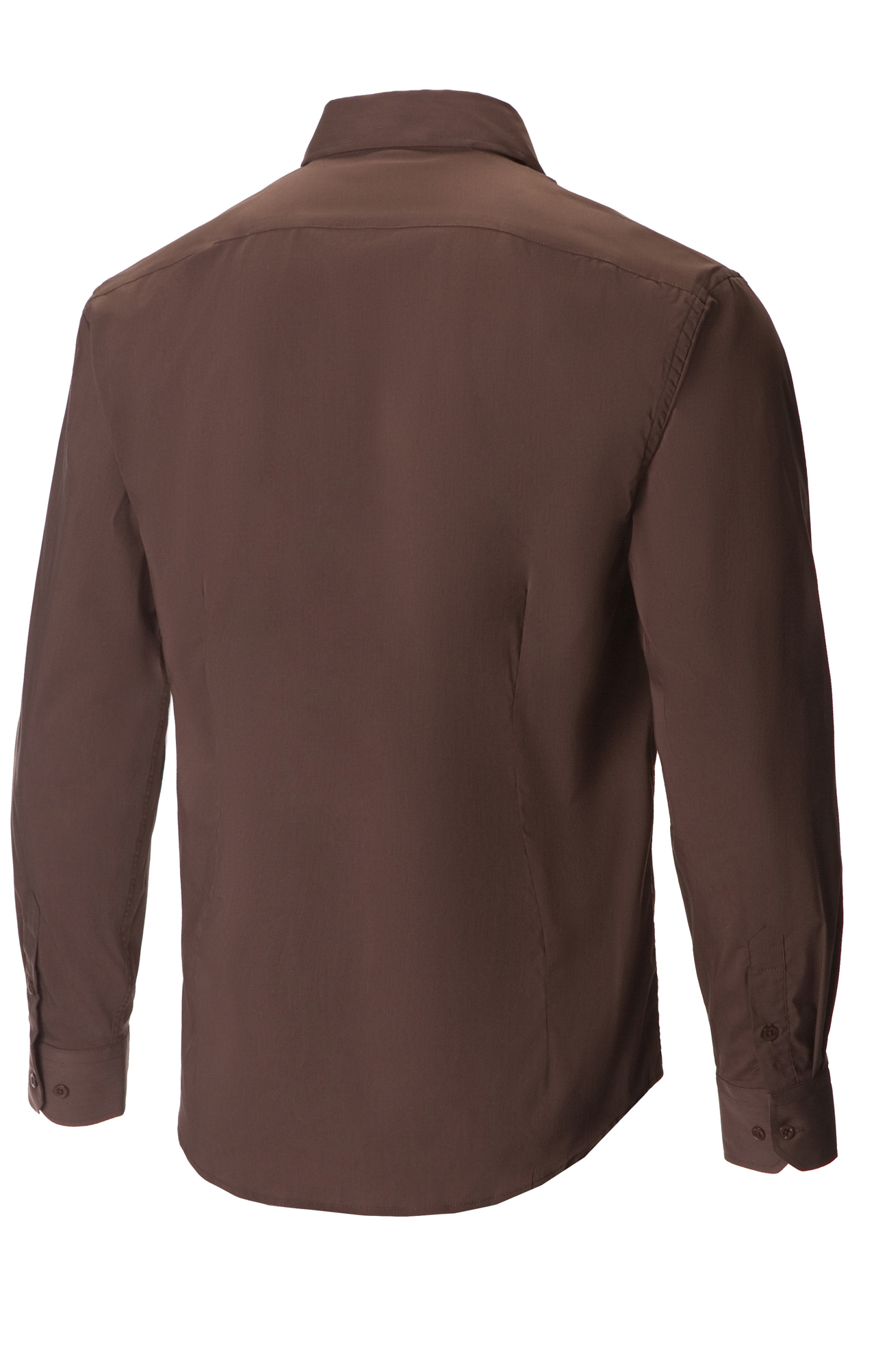 62449 Рубашка мужская  chocolate El-Risto  Корпоративная одежда  размер 39/176-182  - Вид №1