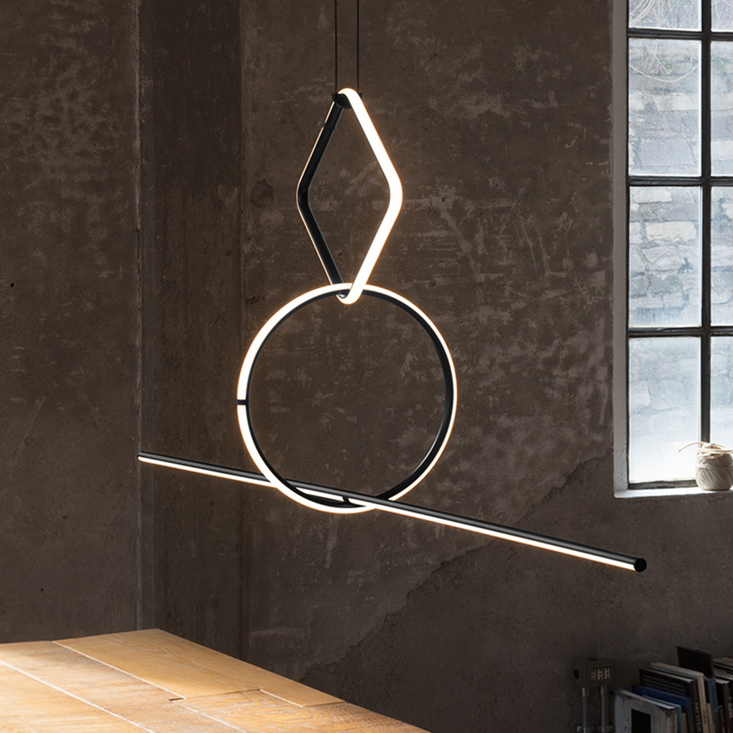 Flos ARRANGEMENTS LINE F0401030 черный подвесной светильник 116914 - Вид №1