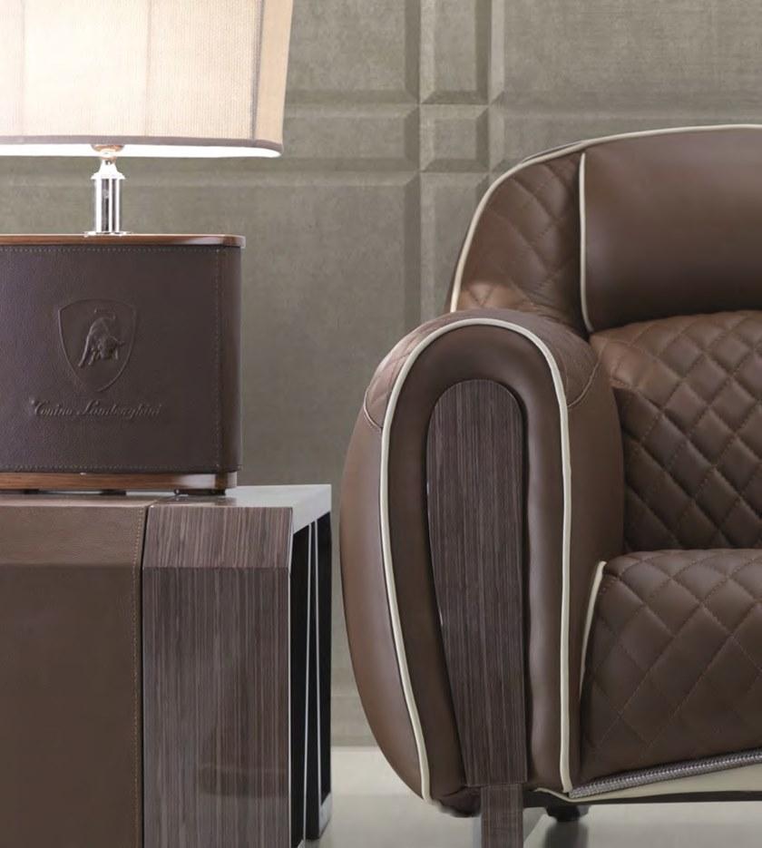 Tonino Lamborghini Casa Поворотное кожаное кресло с подлокотниками Imola sun-id-1367692 - Вид №6