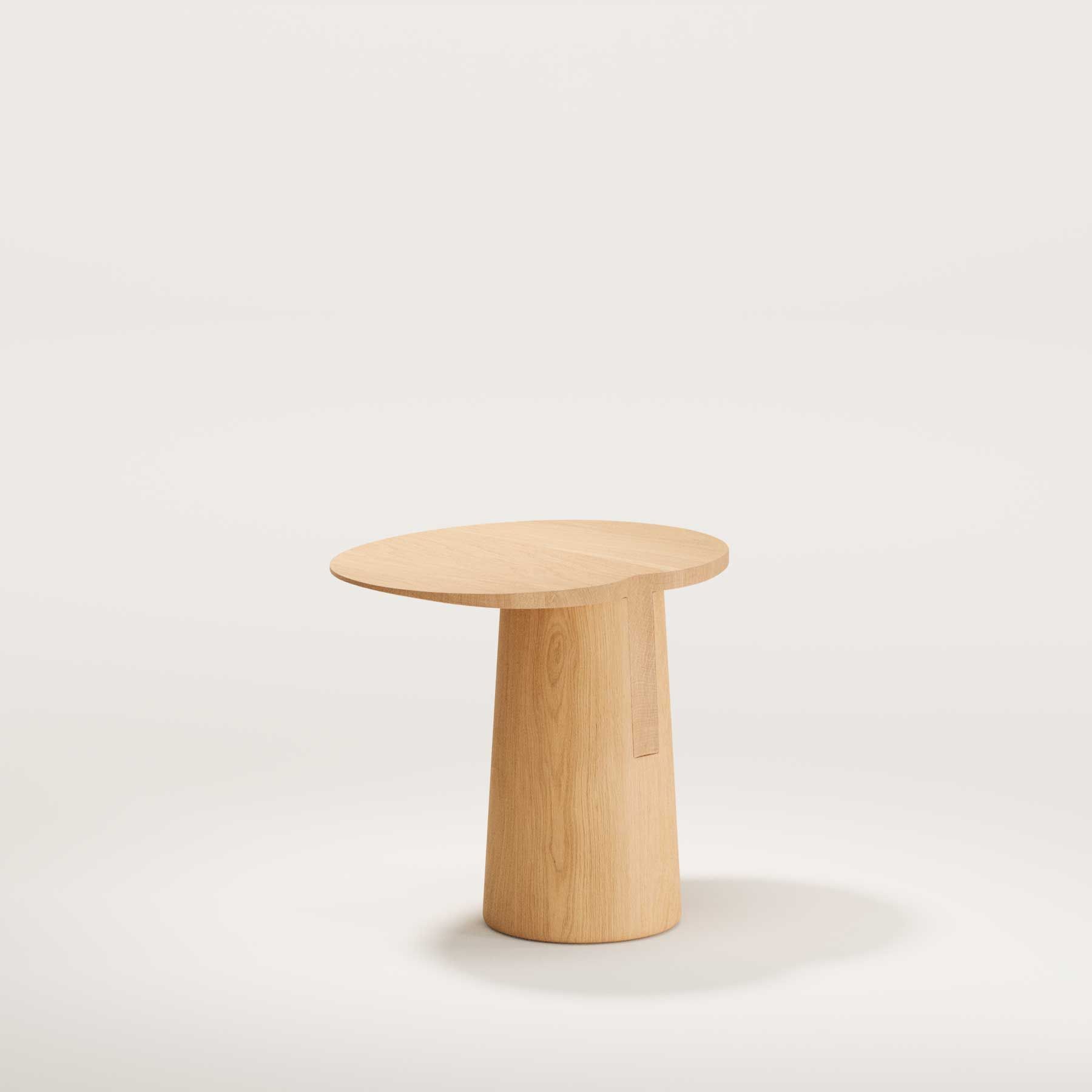 Овальный журнальный столик из дерева и травертина Wewood Anchor ARCH-00117262 - Вид №2